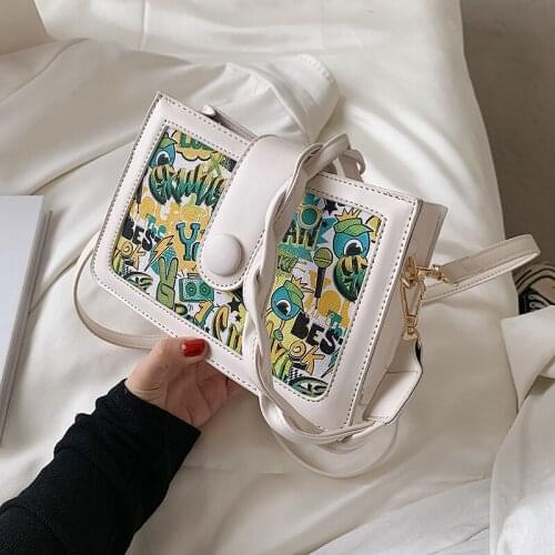 Luxury Handbags Women Bags Designer Printing Small Crossbody Bags for Women 2021 Summer Graffiti Shoulder Bag Girls Clutch Purse