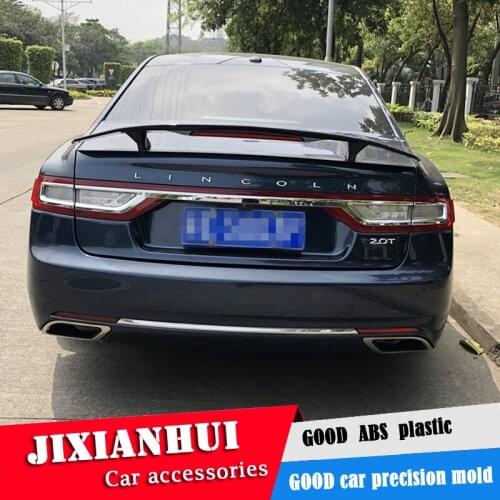 For LINCOLN CONTINENTAI Spoiler 2006-2018 CONTINENTAI Spoiler ABS plastic Material Car Rear Wing Color Rear Spoiler