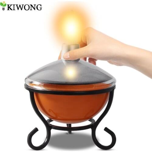 Solar Candle Light Adjustable Lightness With Touch Sensor Waterproof Decoration Lighting Solar Lamp For Restaurant Home Camping