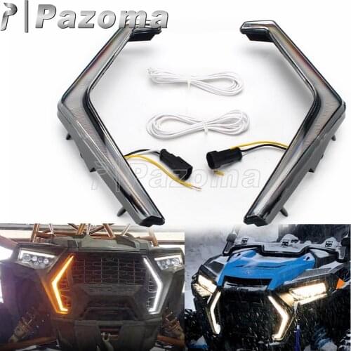 2Pcs LED Signature Turn Signal Lights for Polaris RZR XP 1000 / RZR XP TURBO S/RZR Turbo S 4 Velocity Lifted Lime LE 2018-2021