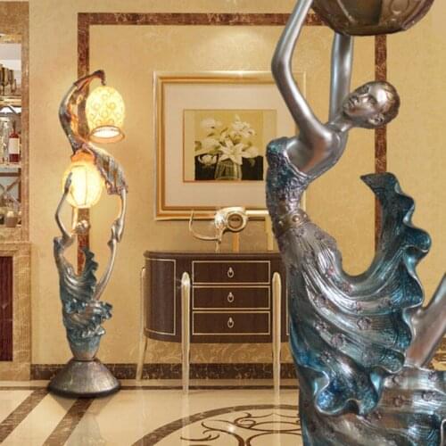 TT Customized Ballet Womens Floor Lamp Hotel Villa Club Sample Room Large Sculpture Floor Crafts Decoration Ornaments