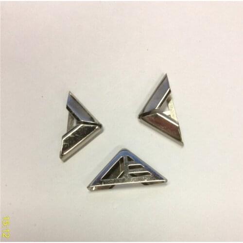 Corner Protectors,Book Scrapbooking Albums,Hollow Style,Silver Tone 2.3x1.1cm,1000Pcs