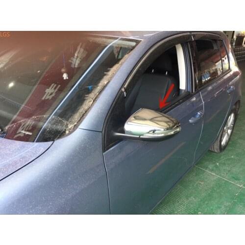 For Volkswagen Golf 6 2009-2013 High-quality ABS Chrome Rearview mirror cover Anti-Rub protection Decoration Car styling