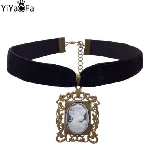 YiYaoFa Vintage Choker Necklace Gothic Necklaces & Pendants for Women Accessories False Collar Statement Necklaces DD-19