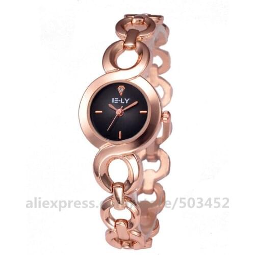 100pcs/lot Colorful Dail Women Dress Watch Rose Gold Shiny Bracelet Watch 5 Colors Available Fashion Wristwatch Wholesale Clock