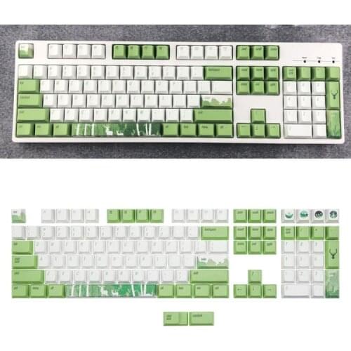 110Keys / Set OEM Profile Key Cap PBT Dye-Sub Light-proof Keycap for MX Switches