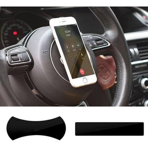 2pcs Car Interior Accessories Pads Anti Slip Mat Wall Stickers No Trace Car Mobile Phone Holder Bracket Pods Auto Sticky Styling