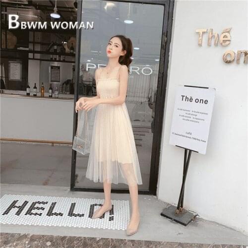 2019 Summer High Waist Women Dress Fairy Slim Fashion Female Dresses