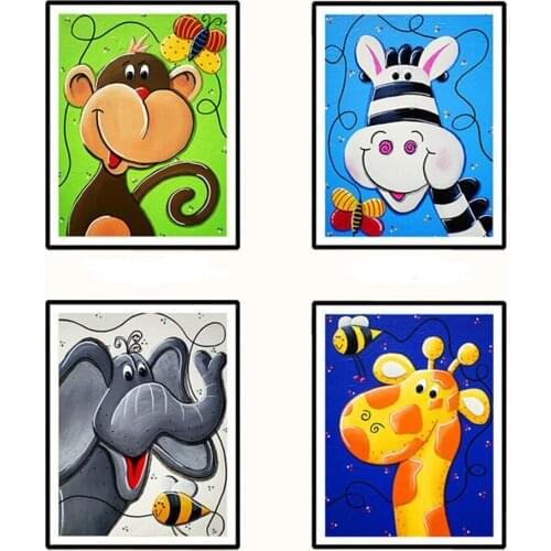 Diamond painting cartoon fairy, animals, 5d diy diamond painting cartoon