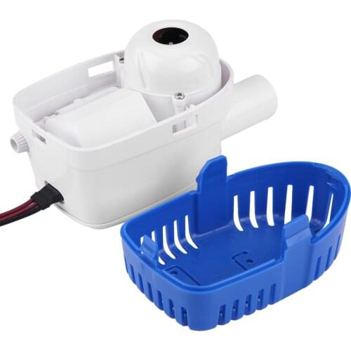1100GPH 12V PVC copper Marine Automatic Submersible Bilge Water Pump Fully Auto Float Switch Internal waterproof rustproof