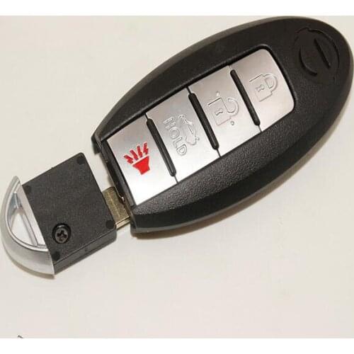 4 Buttons Smart Remote Key Case Shell For Nissan Old Sylphy Teana Qashqai X-Trail Keyless Entry Fob Key Cover(Without Groove)