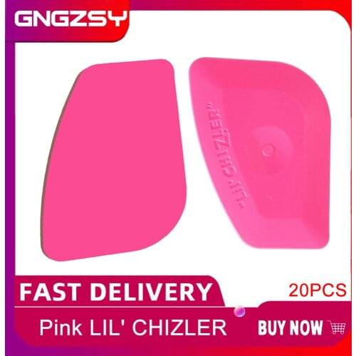 CNGZSY 20pcs Lil Chizler Mini Pink Squeegee Decal Remover Label Sticker Remover 20A25