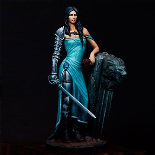 75mm Myth Rebellious Romance Goddess Resin Figure 1/24 Scale Model Figure Resin Kit Colorless Self-Assembled Toy
