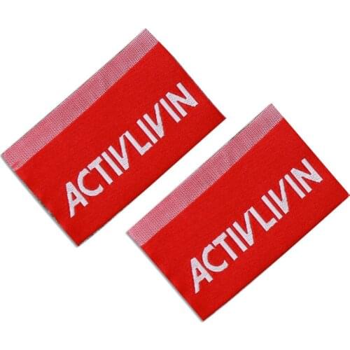 Customized Persionalized Logo Woven Labels For Clothing Sew Name Tags For Clothes Custom Woven Label Garment Fabric Tag For Gift