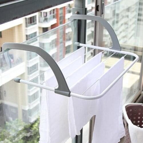 Indoor Folding Towel Hanger Rope Drying Clothes Rack Storage Holder Invisible Rack BathroomShelf Balcony Laundry Clothes Dryer