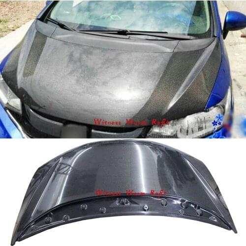 For GK5 bonnet High Quality Carbon Fiber engine hood cover For Honda GK5 Bonnets engine Covers Car body kit 2014