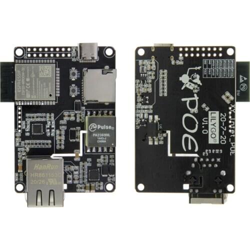 LILYGO® TTGO T-Internet-POE ESP32-WROOM LAN8720A Chip Ethernet Adapter And Downloader Expansion Board Programmable Hardware