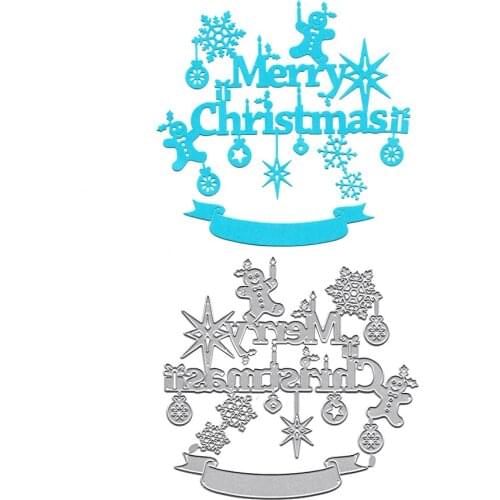 Christmas Decor Metal Cutting Dies Scrapbooking Embossing Folders for Card Making Craft Stencil Hobby Punching for Paper Dies
