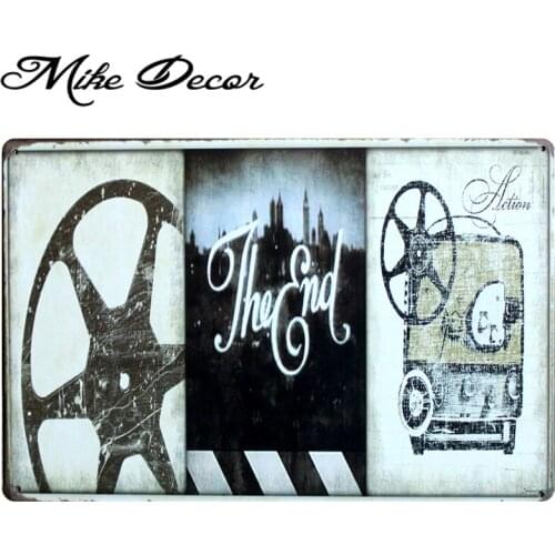 [ Mike86 ] The End Action Movie Vintage Metal Tin Sign Store Pub Party Decor Mural Plaque Classic Wall Painting 20X30 CM B-283