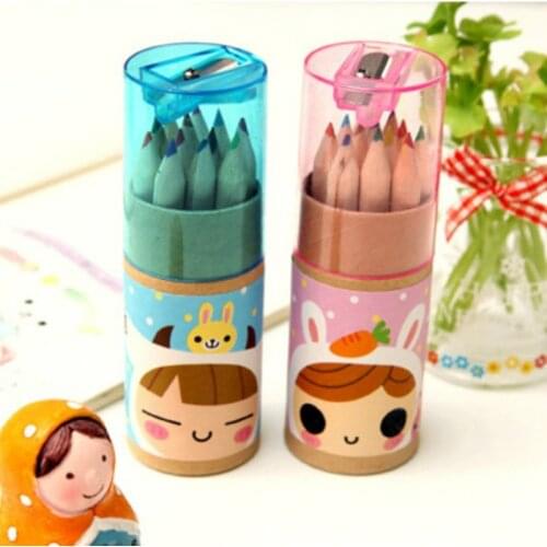Cute constellation girl 12 color pencil drawing pen coloring pen color pencil