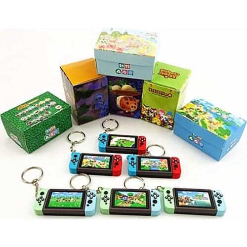 2021 Fashion Nintendo Keychain Charm Men Game Machine Keychains Pendant PVC Switch Model Keyring A birthday Present for Boys