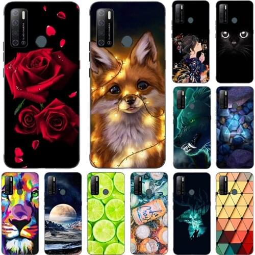 Cartoon Flower Animal Fruit Painting Soft TPU Phone Case for Tecno Spark Power 2 Air Cover Cute Printing soft silicone