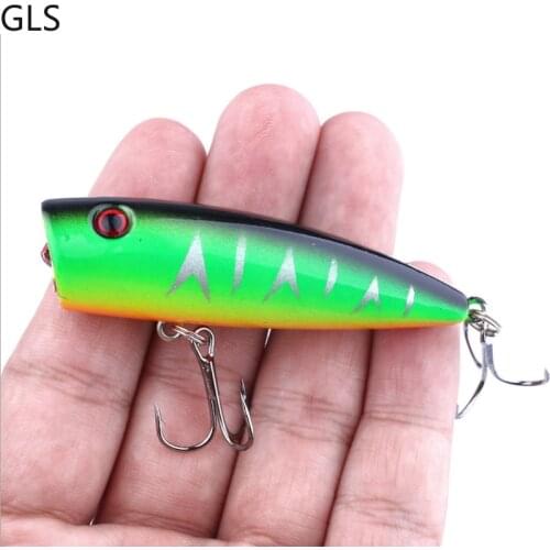 GLS Newest 2021 Plopper Fishing Lure 9G/7CM Top Water Artificial Bait Tackle Plastic Wobbler 5 Colors Available