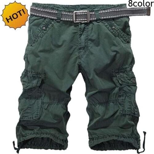 NEW 2020 Outdoor Summer Sport tooling Straight Mens Hiking Cotton cargo Training Mountain climbing Multi pocket Shorts
