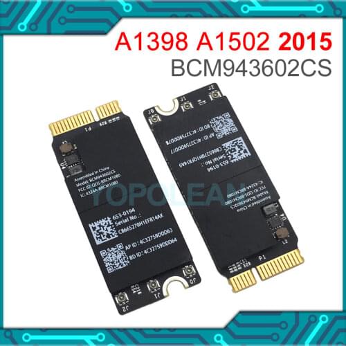 Original Wifi Airport Card BCM943602CS For Macbook Pro Retina 13" 15" A1398 A1502 wifi card 2015 Year