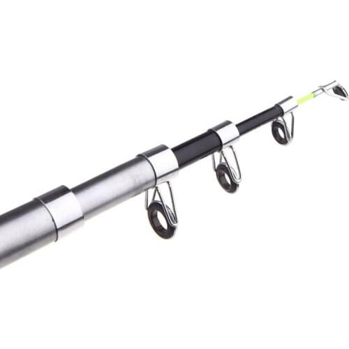 2.1/2.4/2.7M Portable Telescopic Fishing Rod Travel Spinning Fishing Pole Glass Fiber Sea Rod Fishing Tackle Tools QW