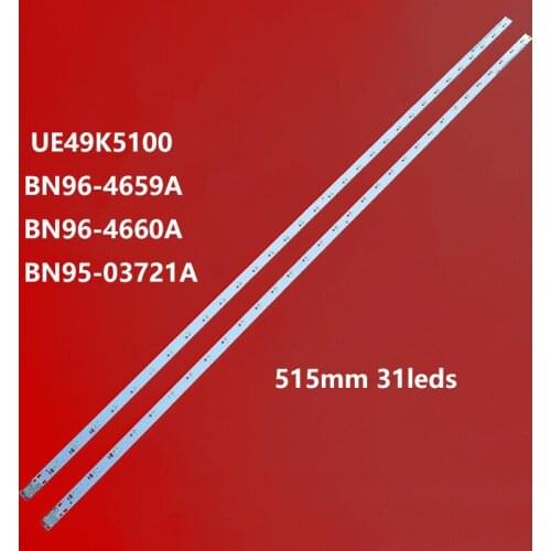 2 PCS LED backlight strip for Samsung UE49K5100AU UN49K5300 UE49K5100 CY-FK049BNEV3H 49K5100A UE49K5100AK UE49K5100AW UE49K5300A