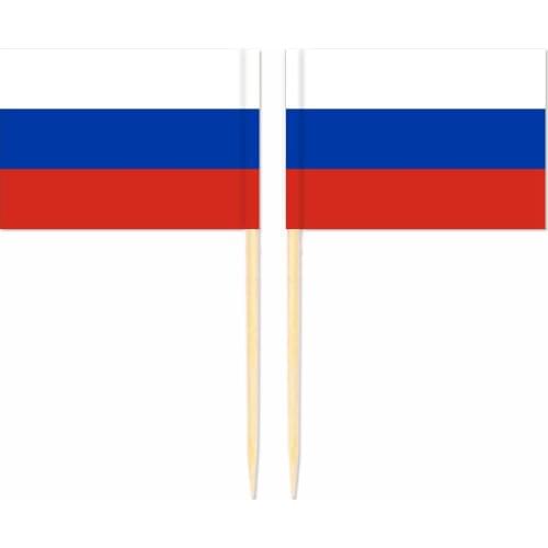 Free Shipping Russian Federation Flag Toothpick Flag 3.5X2.5CM 300pcs/bag Russian Federation National Flag