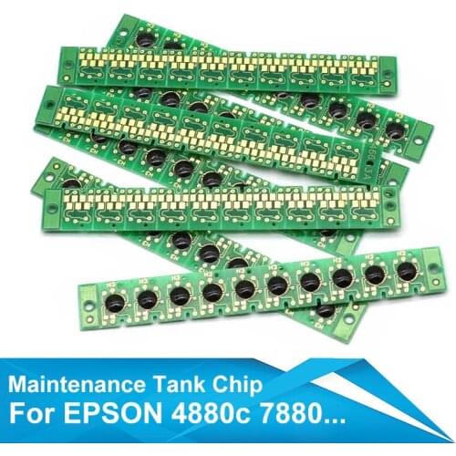 Maintenance Tank Chip Resetter Damper For Epson 4800 4880 7600 7700 7800 7880 7890 7900 9600 9700 9800 9880 9890 9900 Printer