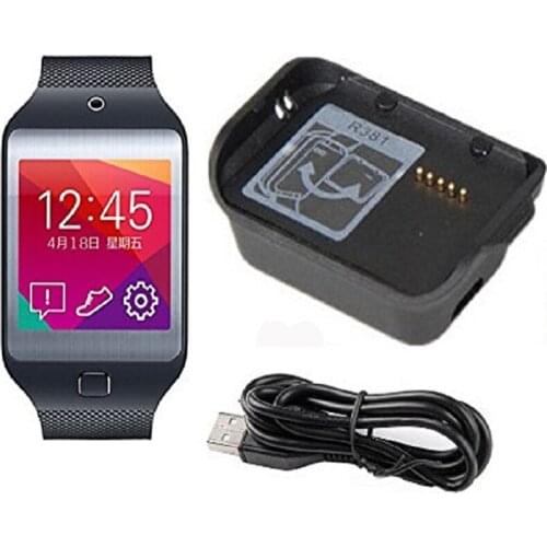 YSAGi Adecuado para Samsung Galaxy Gear 2 nd Neo / R381 base de cargador de reloj inteligente negro base de carga