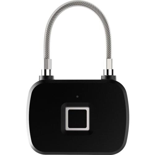 Fingerprint Lock Smart Padlock Thumbprint Door Padlocks Portable Anti-Theft Fingerprint Lock for Bag Drawer Suitcase