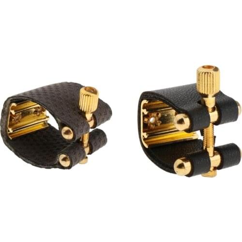 Saxophone Fastener Clip Alto Tenor Soprano Sax Ligatures Fastener Cap for Saxophone Clarinet Bakelite Mouthpiece