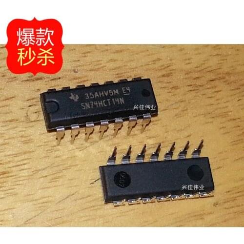 10PCS New original authentic 74HCT14 SN74HCT14N DIP-14