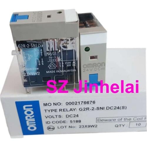 10pcs OMRON G2R-2-SNI DC24(S) Authentic Original Micro power relay G2R-2-SNI(S) 24VDC