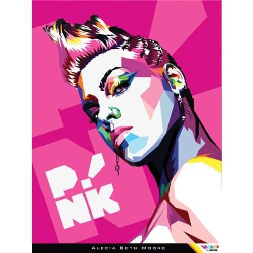 100% Full Square&round 5D Diy Daimond Painting Cross-stitch Singer pink 3D Diamond Painting Rhinestones Paintings Embroidery