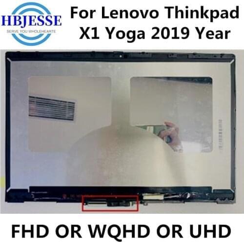 14 inch For Lenovo Thinkpad X1 Yoga 2019 NV140QUM-N53 P/N:SD10Q66885 01YN122 14.0 inch 4K UHD IPS LCD Touchscreen Assembly