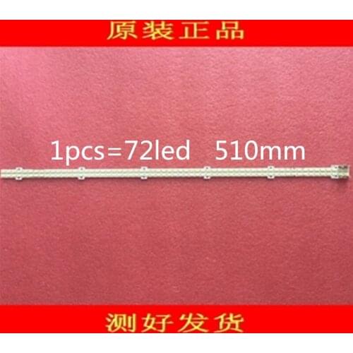 2pcs/lot 510mm LED Backlight Lamp strip 72leds For Samsung 46 inch LCD TV UA46D5000PR 2011SVS46 5K6K H1B-1CH BN64-01644A