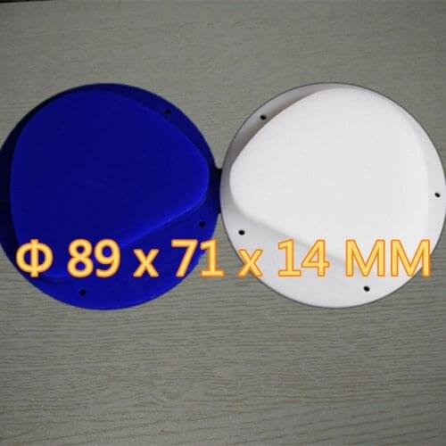 20 Piece 89x71x14 MM Blue & White Dental Wax Blocks For Amman Girrbach System Dental Lab Materials Wax Disc Blank Crown Bridge