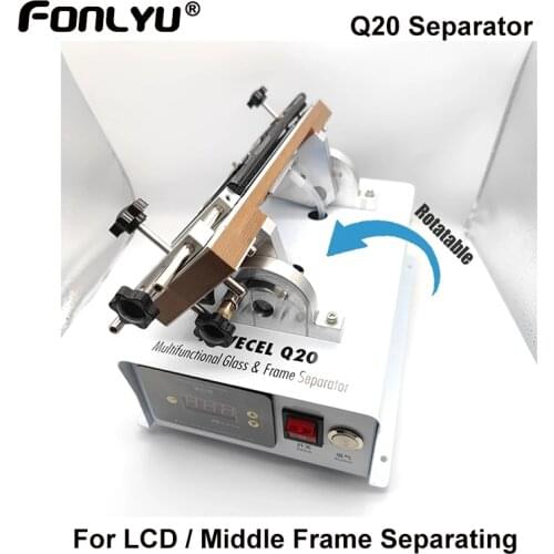 Novecel Q20 Edge Screen Middle Frame Separator Machine For Samsung Huawei LCD Glass Panel Separating Bezel Frame Removing tools
