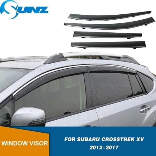 Car Window Deflector Visor For Subaru XV 2012 2013 2014 2015 2016 2017 Window Visor Vent Shades Sun Rain Deflector Guard SUNZ