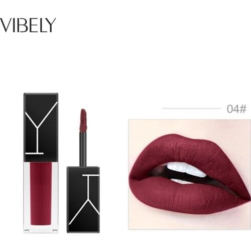 Lipgloss Matte 8 Colors Lip Gloss Velvety Lipstick Liquid Matte Waterproof Lip Tint Full & rich Sexy Lip Makeup Cosmetic