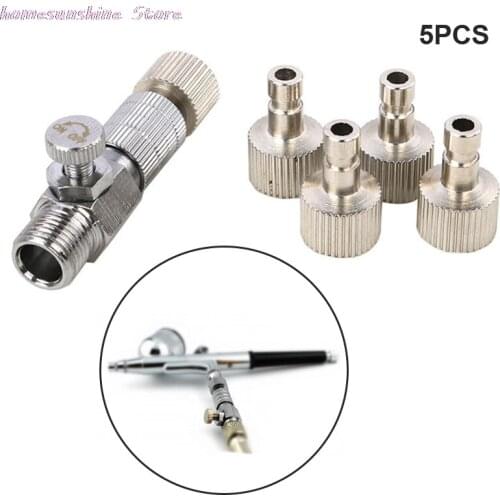 6 Piece Metal Spray Gun Quick Plug Connector Spray Gun Quick Release Connector Disconnect Adapter And 1 / 8 "plug Accessories