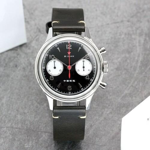 New 1963 Chronograph Mens Watch Military Mechanical Manual Winding Men Watch Pilot Seagull Movement Gooseneck 38mm Watch Sport