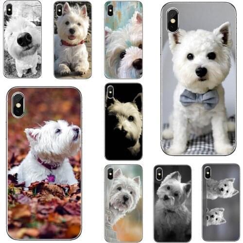 For Samsung Galaxy A12 A31 A41 A51 A71 A20e A21s M30 A10 A30 A40 A50 A60 A70 I-Love-My-Westie-dog-puppies-Pug-Print Cover