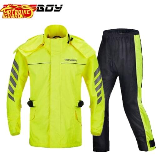 Motocross Raincoat Motorcycle 100% Waterproof Raincoat Rain Suits Camping Fishing Rain wear waterproof Hood rain coats