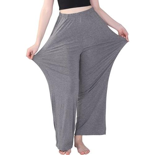 Elasticity Women Sleep Pajama Pant Plus Size 2XL-7XL Cotton Sleepwear Loose Solid Pijama Bottoms Oversize Ladies Lounge Wear
